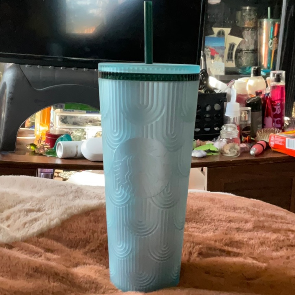 Starbucks greenish blue 24oz acrylic tumbler
